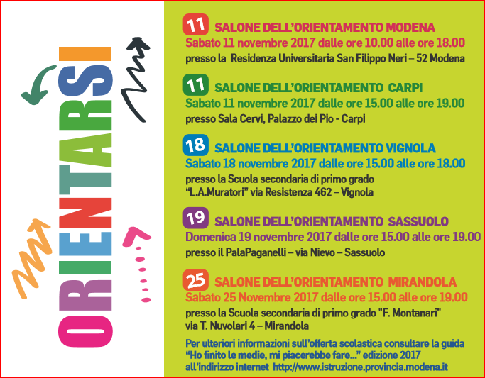 Salone dell'ORIENTAMENTO a Modena