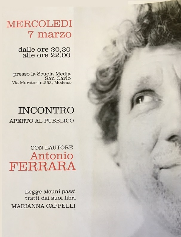 SAN CARLO: INCONTRO CON L'AUTORE