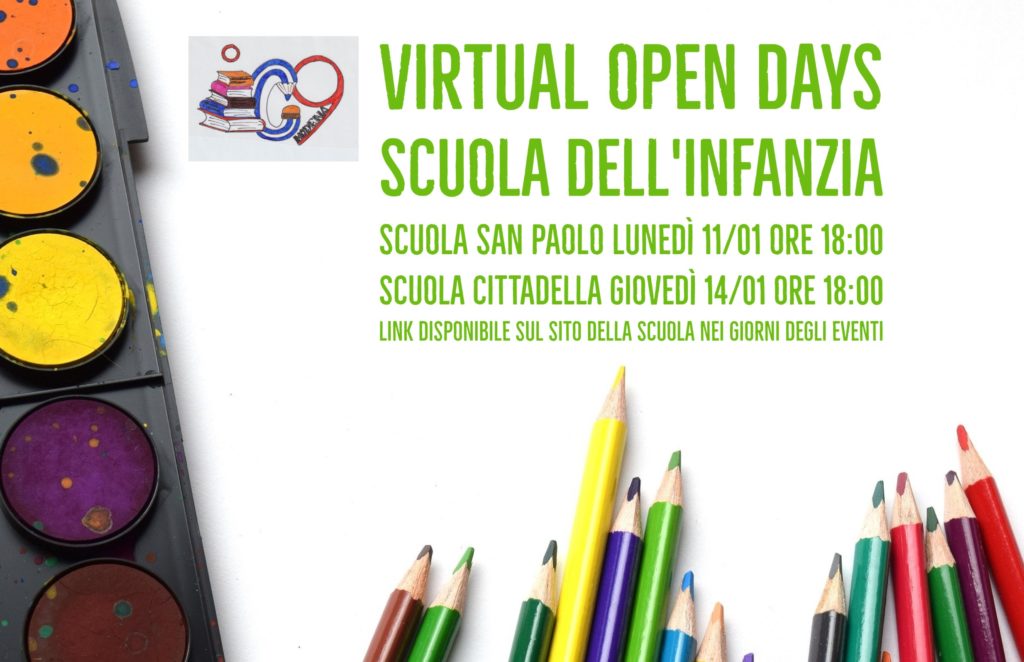 VIRTUAL OPEN DAYS SCUOLA DELL'INFANZIA