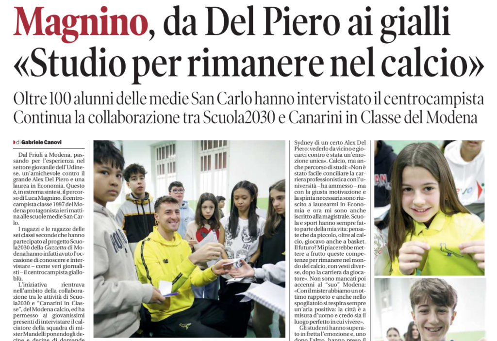 Canarini in Classe - Scuola Secondaria San Carlo